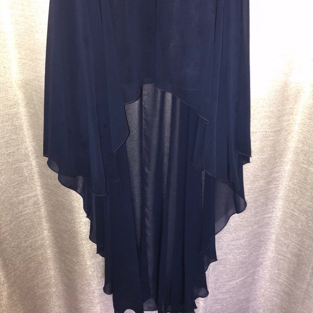 B. Darlin Navy Blue Evening Gown - Picture 4 of 7